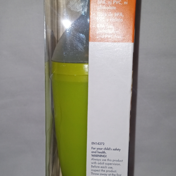 Boon Squirt Baby Food Spoon  Color Green Size 3 Ounces On The Go Large - Picture 2 of 3